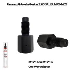 One Way Adapter Saver, CO2, Fits 88Gram, 90G, M16 x 1.5, Entrada para Saída, Preto - Image 1