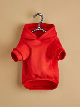 Roupas impressas em veludo confortáveis para animais, moletons quentes para cães e gatos, simples e trela - Image 2