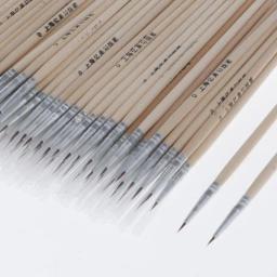 Conjunto de Pincéis para Modelos em Miniatura e Pintura de Arte, Acrílica e Óleo-Pontas Redondas de Precisão, Detalhe Fino Premium - Image 6
