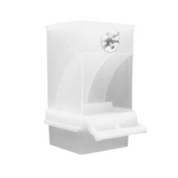 Alimentador automático de pássaros, Pássaro à prova de derramamento e à prova de respingos, Pássaro transparente The Easy Food Cage, Para ser fixado na caixa é Ob A9O9 - Image 5