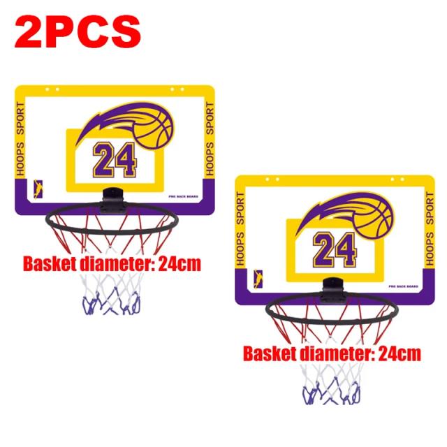 Cesta de Basquete Dobrável para Crianças com Suporte Interno e Instalação Sem Perfuração para Exercícios em Casa