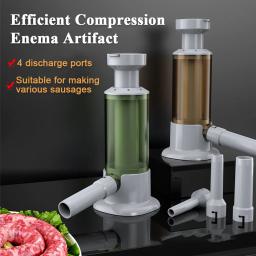 Salsicha Stuffer com 4 tamanhos diferentes, recheio tubos, seringa de enchimento rápido, pequenas ferramentas salsicha - Image 1