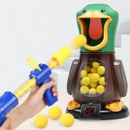 Novidade Shooting Duck Toy com Luz, Hungry Shooting Duck, Pistola pneumática, Soft Bullet Ball, Pontuação eletrônica, Jogos de batalha para crianças - Image 3