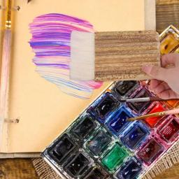 Pincel Aplicador de Tinta Cerâmica, Artista Pintura Artesanato Escovas, Adequado para Lavagem Forno, Cerâmica, Cerâmica - Image 4