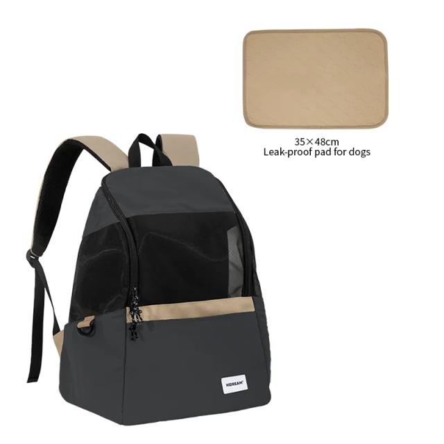 Mochila respirável de lona leve para gatos e cachorros - Saco de transporte ideal para viagens ao ar livre e carregamento de suprimentos.