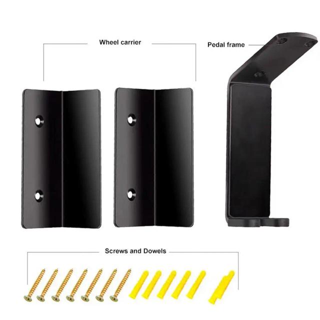 Rack de Armazenamento de Bicicletas para Parede com Ganchos para Garagem - Ideal para Bicicletas de Montanha