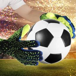 Novo látex futebol goleiro luvas engrossado futebol proteção profissional crianças adulto goleiro futebol esportes goleiro luva - Image 6