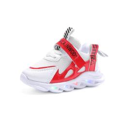 Crianças respirável casual tênis esportivos das crianças sapatos de luz brilhante para meninos tênis de luz brilhante das crianças novos sapatos de luz led - Image 5