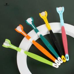 Pet Toothbrush Kit para cão e gato, Cuidados dentários, Três cabeças, Escova de dentes, Limpeza dos dentes, Boca do cão - Image 2