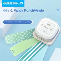 KW TRIO 4 em 1 Perfurador multifuncional Manual Ledger Corte Máquina de gravação Cortador de papel Papelaria Material de escritório - Image 1