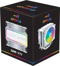 Resfriador de CPU branco GMRGB com 6 tubos de calor para suporte a 1700/1200/115x/AM4/2011/X79/X99 Eficiente ventilador PWM ARGB de 4 pinos com radiador ventilador - Image 5