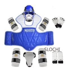 Artes Marciais Combate Equipamento De Proteção, Competição Engrossar, Equipamento De Combate Real, Equipamento De Taekwondo De Boxe Infantil, Conjunto Completo - Image 3