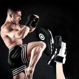 Saco De Boxe Curvo para Adultos e Crianças, Equipamento De Boxe, Sacos De Perfuração Para Taekwondo, Muay Thai, Karatê, PU Training Paws Pads, 1 Pc, 2Pcs - Image 6