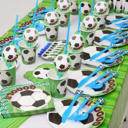 Copo de papel e Prato Guardanapos para Decoração de Aniversário, Jogo de Labirintos, Futebol, Futebol, Tema Esportivo, Presentes para Crianças - Image 2