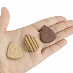 Palheta de madeira para acústica elétrica ou baixo, acessórios para instrumentos de corda, palhetas, 2mm, 6 pcs - Image 3