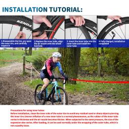 Tubo interno de bicicleta kenda, 2 peças, mtb, pneus de bicicleta 26 27.5 29 polegadas 1.5/1.75 1.9/2.125 2.3/2.4 av fv, tubo interno de borracha butílica para ciclismo - Image 6