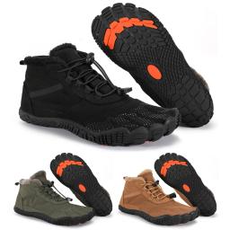 Botas de trekking altas para homens e mulheres, tênis antiderrapantes, botas de escalada resistentes ao desgaste ao ar livre, trekking descalço, botas de inverno - Image 3