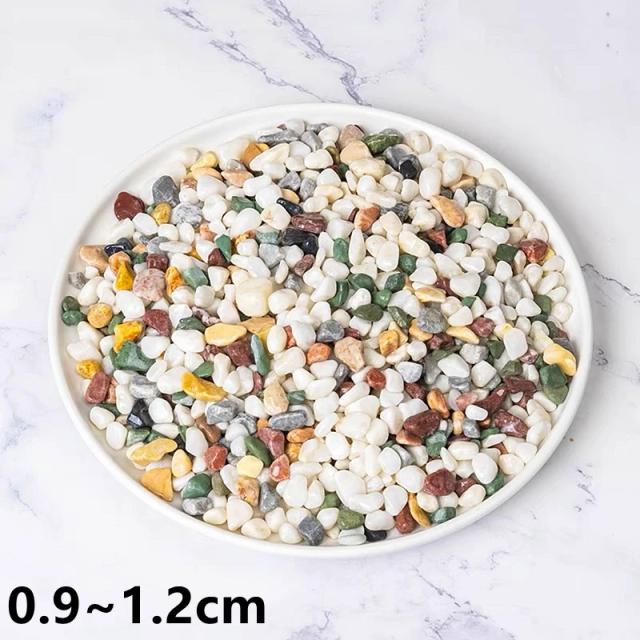Pedra Natural de Cascalho para Aquários e Jardins - Acessórios Decoração DIY em 100g, 200g e 500g