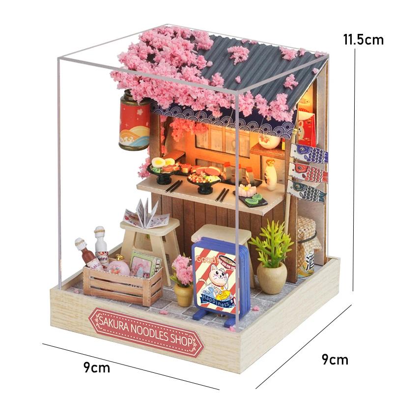 Kit De Casa De Bonecas De Madeira Mini Com Móveis, Modelo De Construção De Montagem, Brinquedos 3D Puzzle, Decoração De Quarto, Presente Para Casa - Image 1