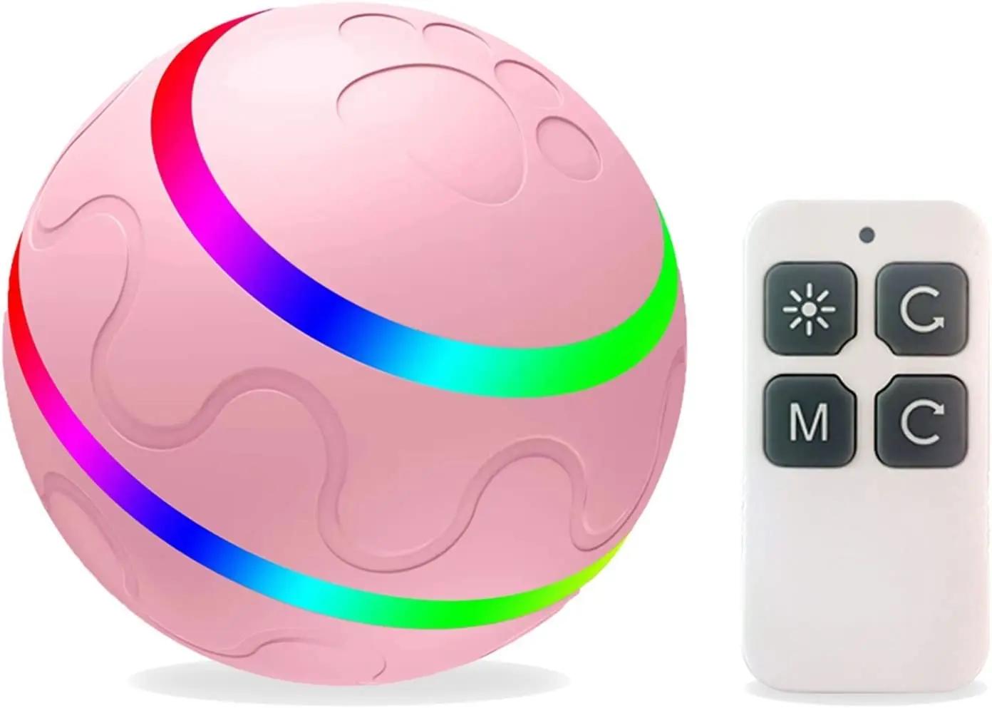 Bolas interativas inteligentes do cão, Controle remoto Dog Chew Toy Ball para mastigadores agressivos, 4 horas correndo tempo rolando bolas para cão - Image 1