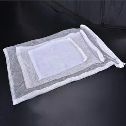 Saco de malha branca para aquário, filtro do tanque de peixes, líquido para Bio Ball, mídia de carbono, isolamento de amônia, novo - Image 1
