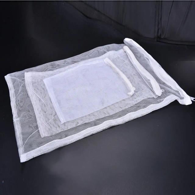 Saco de Malha Branca para Aquário: Filtro Eficiente com Mídia de Carbono e Isolamento de Amônia