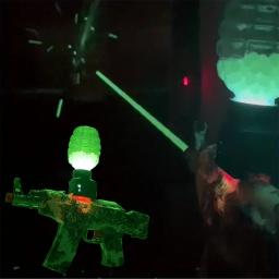 Blaster de bola de gel elétrico, blasters de bola de respingos, acessórios, iluminador de lâmpada fluorescente, luminoso - Image 5