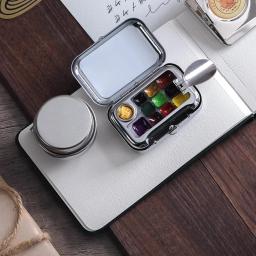 Conjunto De Dispensador De Tinta Aquarela, Mini Caixa De Pintura Portátil, Paleta De Aquarela De Viagem, Caixa Vazia, 10, 16 Grades - Image 3