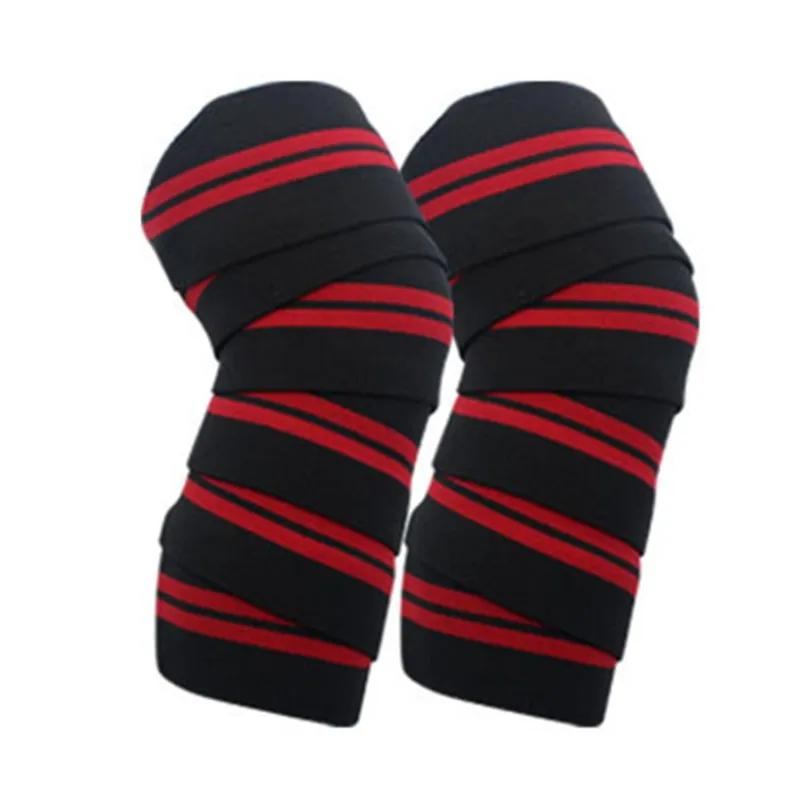 1pc esportes joelheiras cintas para ginásio treino levantamento de peso fitness agachamentos treinamento elástico joelho cinta mangas protetor - Image 1