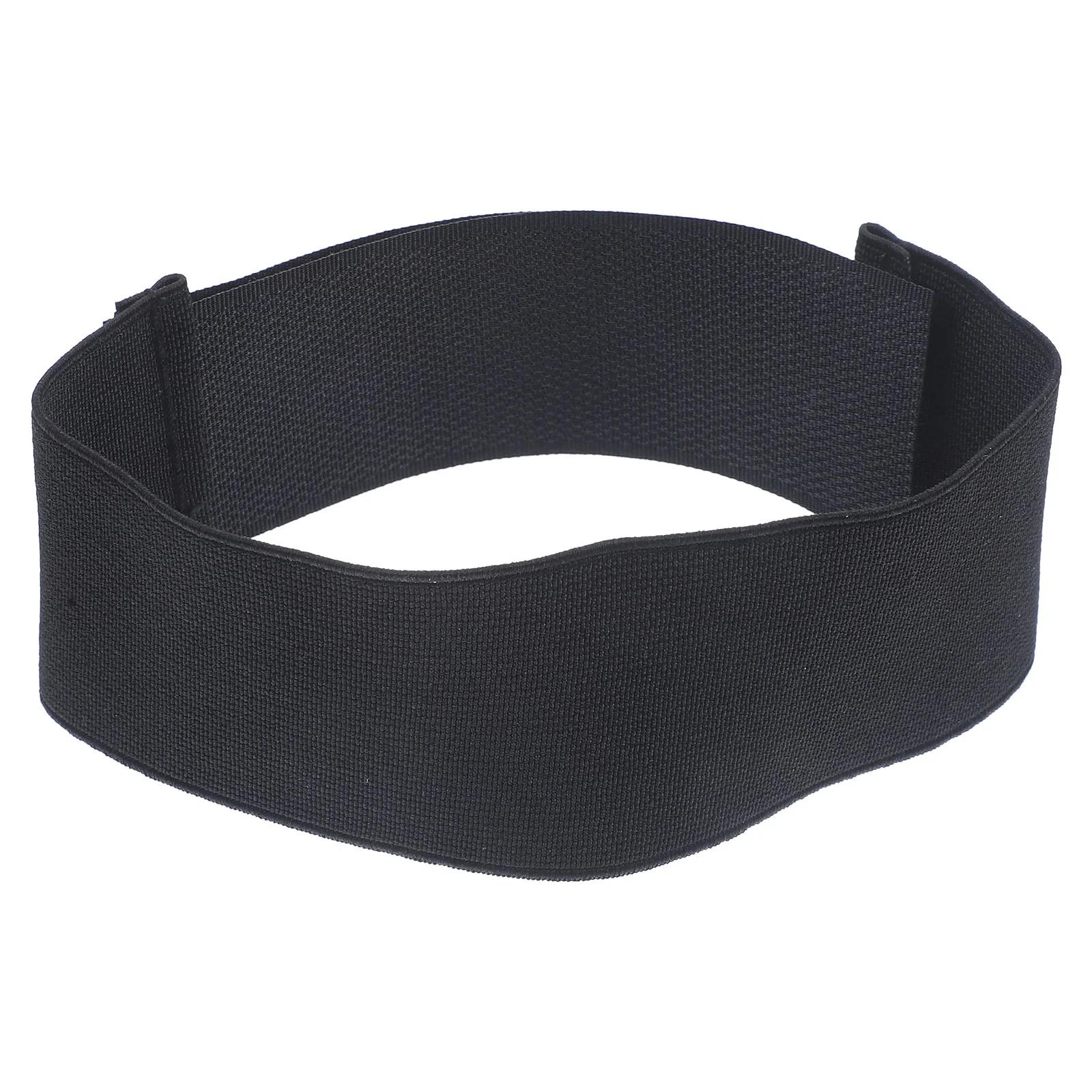 Protetor de hóquei para cinta de perna de goleiro gelo atlético preto poliéster ajustável caneleira senhorita - Image 1