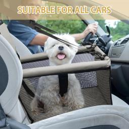 Assento dobrável para carro para animais de estimação, impermeável, respirável, Oxford, bolsa de viagem para cães pequenos e médios, filhotes e animais - Image 4