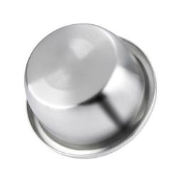 Tigela aço inoxidável para cães 448B Tigelas água para alimentos metal estável capacidade - Image 3
