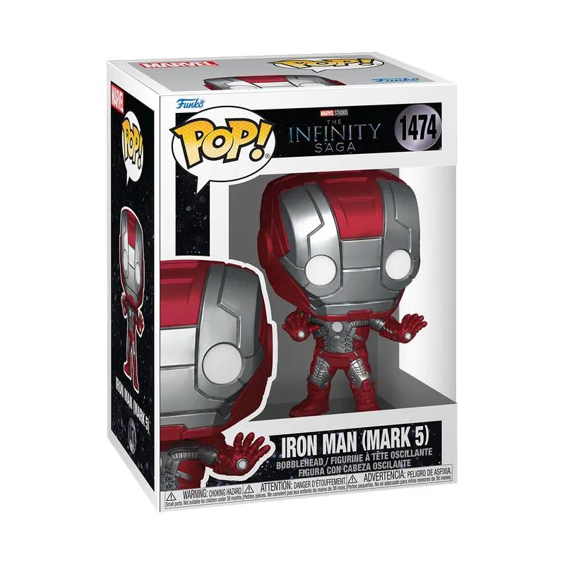 Pop! Marvel Homem de Ferro (Marca 5) Figuras de Ação Funko Pop # 1474 modelo brinquedos colecionáveis bobblehead vinil figura boneca presentes - Image 1