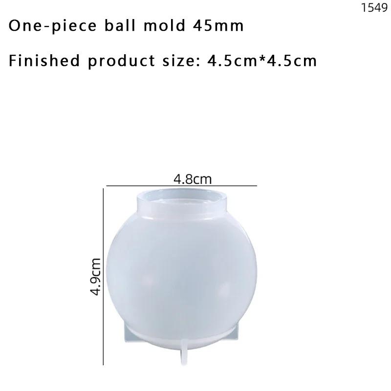 Rodada de madeira LED Light, base iluminada, resina epóxi molde, Silicone 3D bola forma, cristal DIY artesanato, Home Art ornamento - Image 1