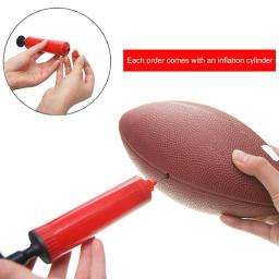 Bola de rugby antiderrapante com inflador, futebol americano, futebol pequeno, brinquedos infantis, adolescentes, crianças, estudantes - Image 4