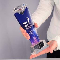 Diamante estilo cristal troféu, Criativo personalizado, High-End, Decoração do lar, anual Meeting Award, Prêmio da competição - Image 4