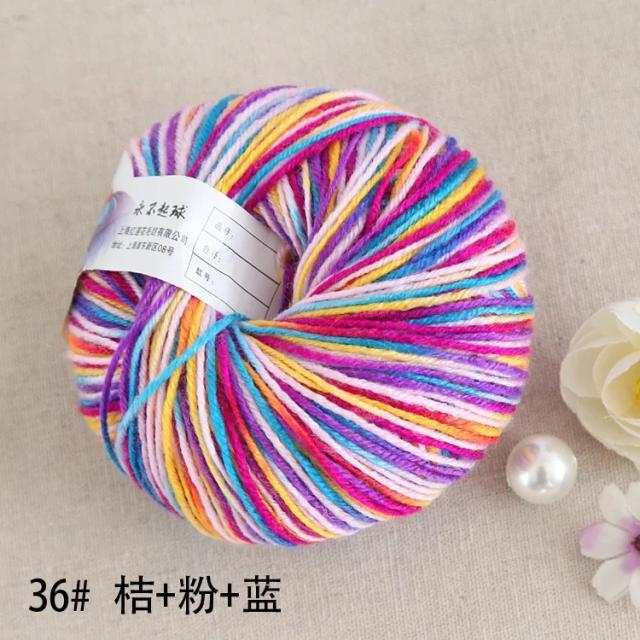 Bola de Algodão do Arco-Íris Babysoft para Crochê: Manta e Palmilha em Fio Acrílico Médio Grosso DIY
