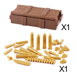Bloco de construção moc militar figura acessório caixa arma kit bala samurai lâmina rpg bazuca camuflagem argamassa menino brinquedo presente k047 - Image 2