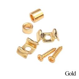 1 par de árvores de cordas/feitores guitarra elétrica ouro/preto/cromado com guia de parafuso ajuste venda quente prático confiável - Image 5