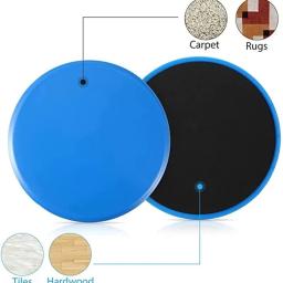2 pçs discos deslizantes slider disco de fitness exercício placa deslizante núcleo abdominal treinamento muscular yoga disco deslizante equipamentos fitness - Image 2