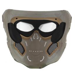 Airsoft máscara crânio tático com lente para a caça ao ar livre, combate paintball, rosto inteiro, máscaras de proteção do jogo cs - Image 5