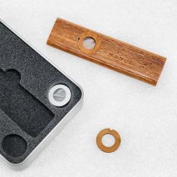 Kazoo de madeira orff instrumentos ukulele guitarra parceiro woodman gaita de madeira com caixa de metal kazoo para adultos crianças kazoo - Image 2