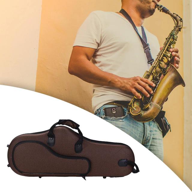 Estojo leve e resistente para saxofone alto - bolsa confortável para transporte seguro de instrumentos de vento