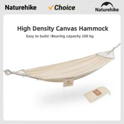 Naturehike Ao Ar Livre Portátil Duplo Hammock Acampamento À Prova de rasgo Flip-prova Balanço Hammock Resistente Ao desgaste camas de lona de alta densidade - Image 1