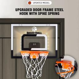 Electronic Scoring Basketball Hoop Board para crianças e adultos, porta de suspensão, tiro na parede, jogo esportivo indoor, brinquedos para exercícios domésticos - Image 5