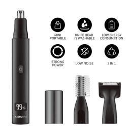 2025 NOVO! Xiaomi 3 em 1 elétrica nariz orelha aparador de pêlos para homens indolor recarregável costeletas sobrancelhas barba máquina de cortar cabelo barbeador - Image 5