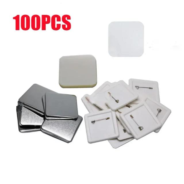 Conjunto de Ímãs Magnéticos Quadrados 50x50mm - 50 ou 100 Peças para Decoração e DIY em Casa e Escritório