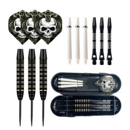 Profissional Aço Dica Dardos, Black Brass Barrels Set, Tiro com Arco, 22 g - Image 5