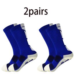 2 pares de meias de futebol antiderrapantes combinadas, meias de corrida, meias esportivas respiráveis, meias de montanhismo masculinas e femininas - Image 5