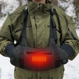 Luvas de esqui quentes aquecidas elétricas USB, controle de temperatura inteligente, luvas de aquecimento aquecedor de mãos de inverno, equipamento quente de esqui - Image 1